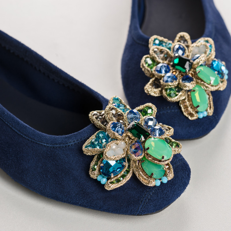 Ballerinas Hezia | Velvet leather elegance signed Reqins