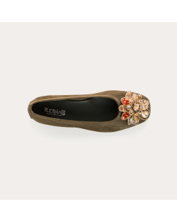 Ballerinas Hezia | Velvet leather elegance signed Reqins