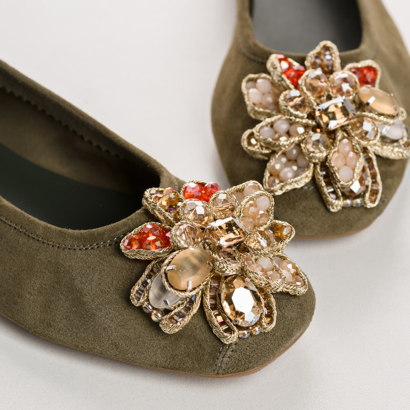 Ballerinas Hezia | Velvet leather elegance signed Reqins