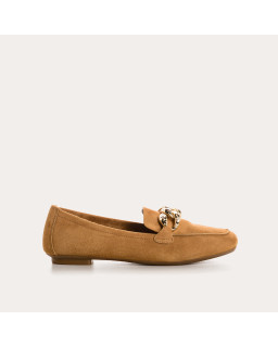Hilda leather moccasins velvet | Elegance & Comfort - Reqins