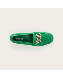 Mocassins Hilda en cuir velours | Élégance & confort – Reqins