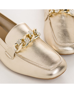 Golden Hisae Loafers - Elegance & Comfort | Reqins