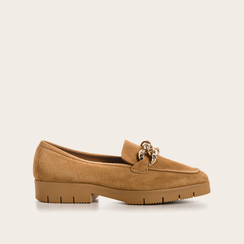 Velvet leather women's moccasins - Mallorca model | Reqins