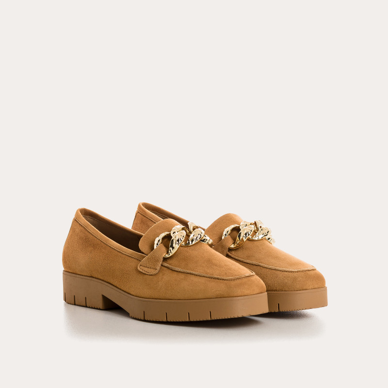 Velvet leather women's moccasins - Mallorca model | Reqins