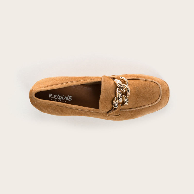 Velvet leather women's moccasins - Mallorca model | Reqins