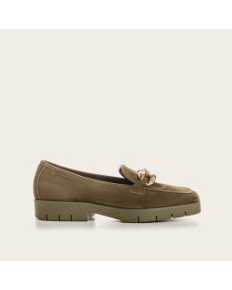 Velvet leather women's moccasins - Mallorca model | Reqins