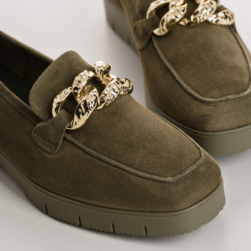 Mocassins femme en cuir velours – Modèle Majorque | Reqins