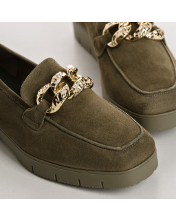 Velvet leather women's moccasins - Mallorca model | Reqins