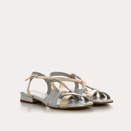 Cosmos Metallic Sandals - Elegance & Comfort | Reqins