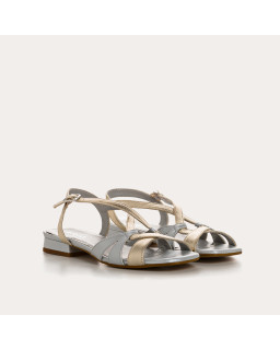 Cosmos Metallic Sandals - Elegance & Comfort | Reqins