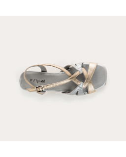Cosmos Metallic Sandals - Elegance & Comfort | Reqins