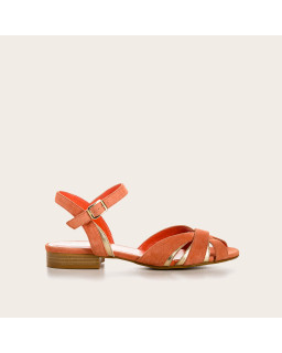 Sandals Palma leather velvet shine - elegance & comfort | Reqins