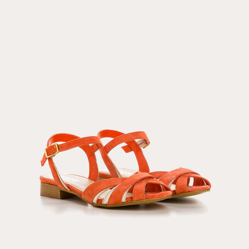 Sandales Palma en cuir velours éclat – Élégance & confort | Reqins