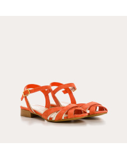 Sandals Palma leather velvet shine - elegance & comfort | Reqins