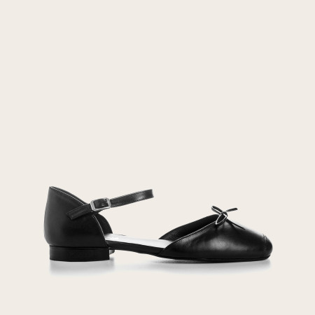 Babies Sweetheart Black Leather | Reqins