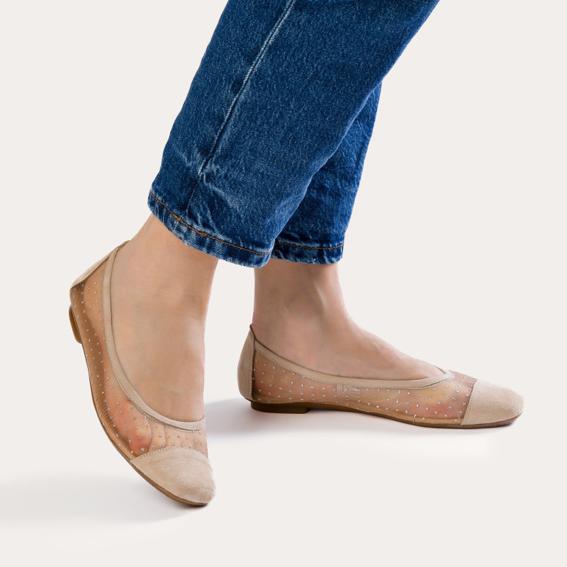 Ballerines HALCINE - chaussures femme en tulle | REQINS