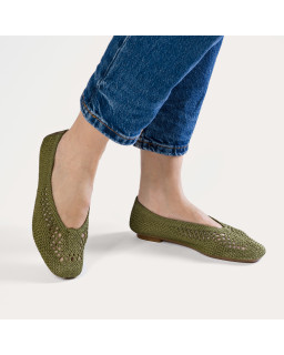 Ballerinas Hanaba - Braided crochet women's shoes | Reqins