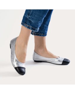 Ballerinas Halcine Halcores Silver - Elegance & Comfort | Reqins