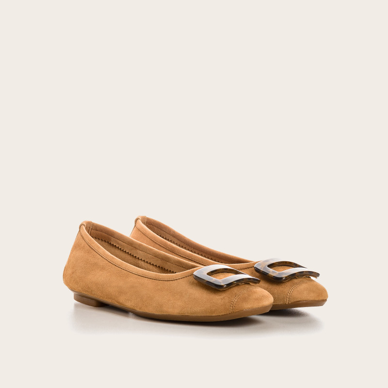 Halmane Ballerinas Velvet Leather | Reqins