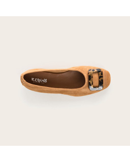 Halmane Ballerinas Velvet Leather | Reqins