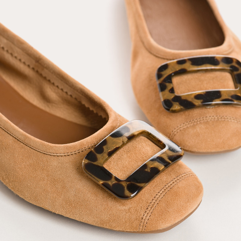 Halmane Ballerinas Velvet Leather | Reqins