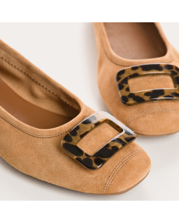 Halmane Ballerinas Velvet Leather | Reqins