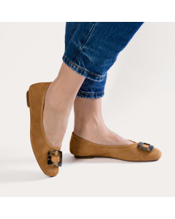 Halmane Ballerinas Velvet Leather | Reqins