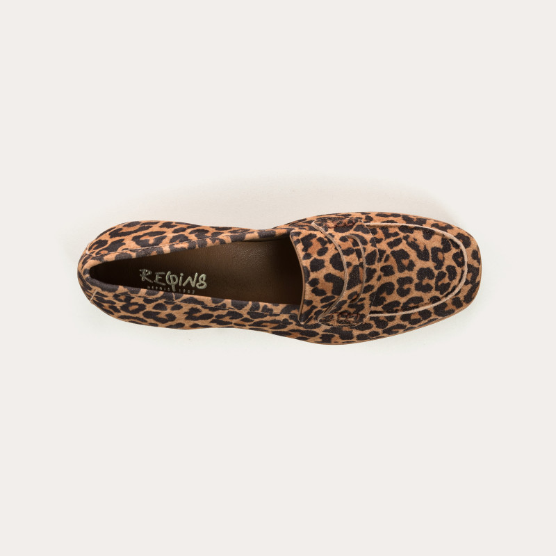 Mocassins Léopard MARIELLA : Style Audacieux et Confort Inégalé -