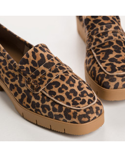 Mocassins Léopard MARIELLA : Style Audacieux et Confort Inégalé -