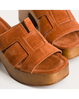 Velvet leather mules - elegant and comfortable - Reqins