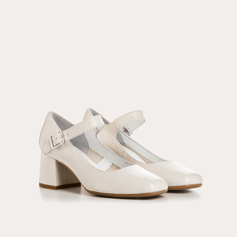 Naplak Leather Babies Leather Pumps - Galante | Reqins