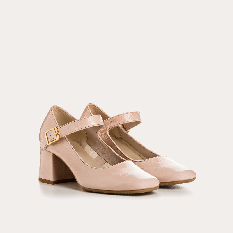 Naplak Leather Babies Leather Pumps - Galante | Reqins