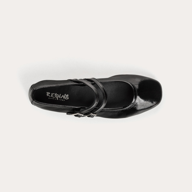 Holga Babies Naplak Varnish Leather | Retro Elegance & Comfort - Reqins