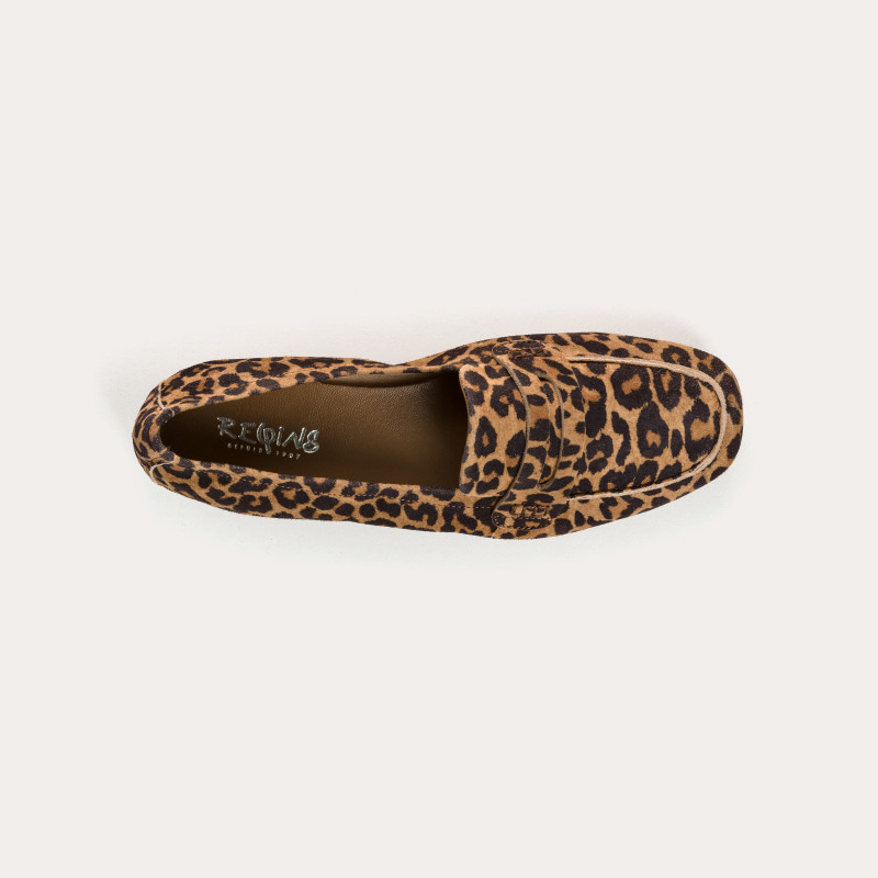 Leopard Velvet Leather Leather Leather Loafers | Iconic & Comfort Style - Reqins