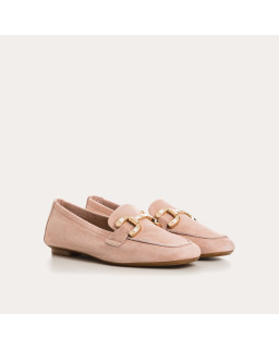 Velvet leather horphetic moccasins | Sweet Elegance & Comfort - Reqins