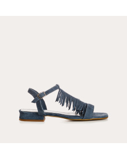 Sandales Cuba cuir velours - Bohèmes et confortables - Reqins