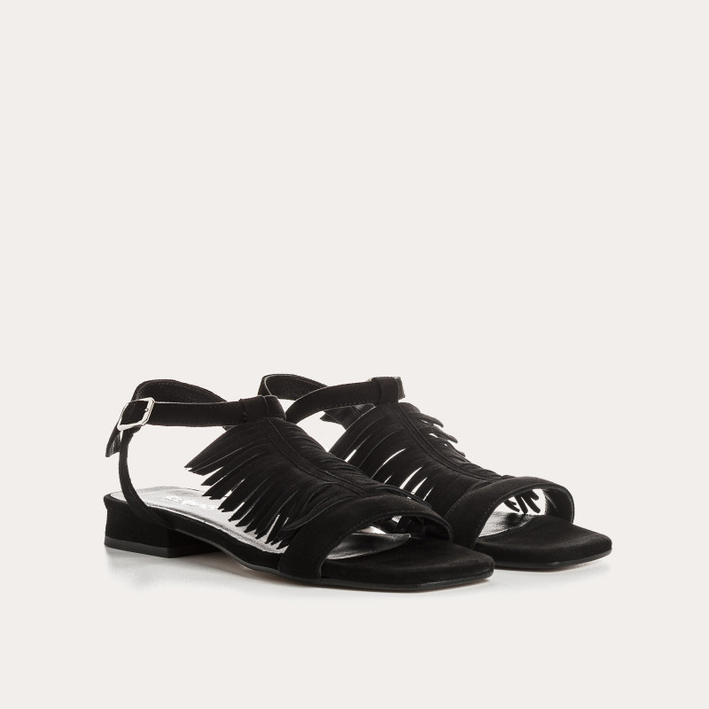 Cuba Velvet Leather Sandals - Bohemia - Refrigerator - Reqins