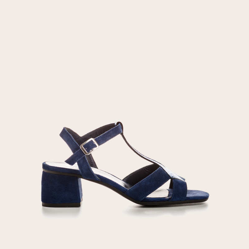 Sandales Oslo en cuir velours et métallisé | Élégance & confort – Reqins