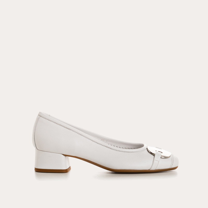 Ballerines à talons Klarissa en cuir – Élégance & confort | Reqins