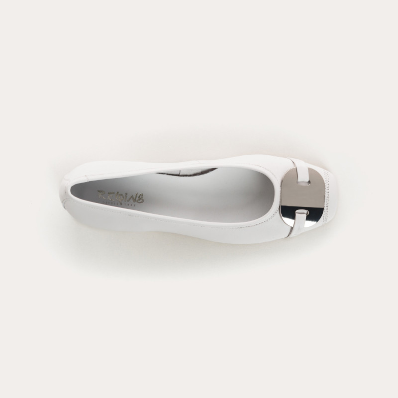 Ballerines à talons Klarissa en cuir – Élégance & confort | Reqins