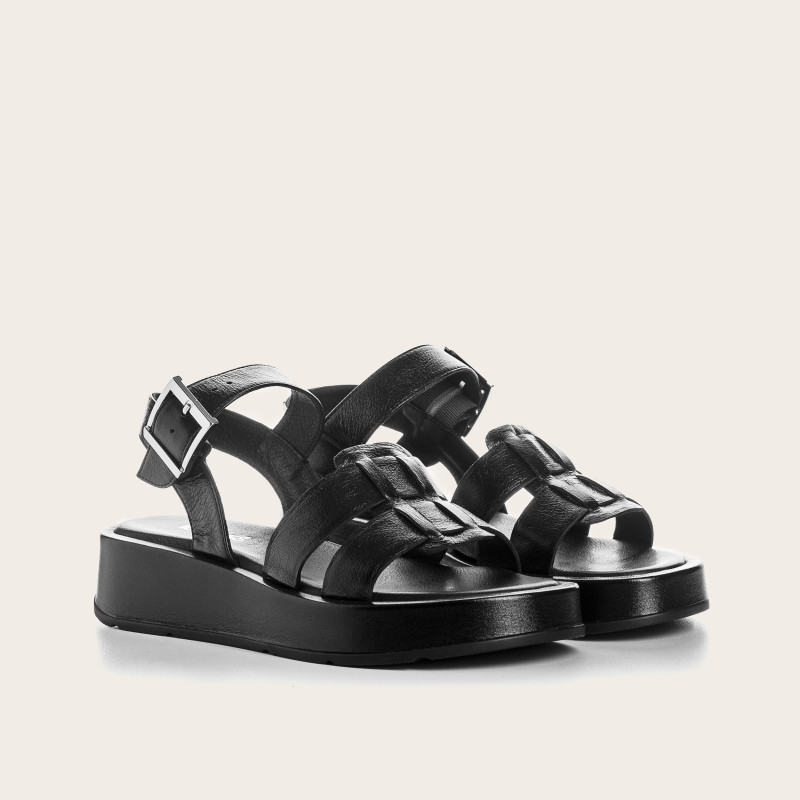 Wendy Metallic Leather Sandals | Elegance & Summer Comfort - Reqins