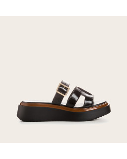 Mules Louna en cuir vernis | Élégance et confort – Reqins