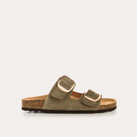 Mules Mercure en cuir velours - Confort et style - Reqins