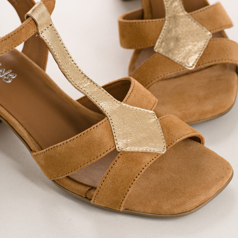 Velvet and Metallic Leather Oslo Sandals | Elegance & Comfort - Reqins