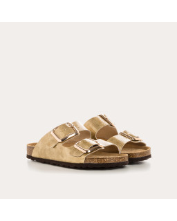 Mules Nida en cuir vernis grainé | Élégance estivale & confort | Reqins