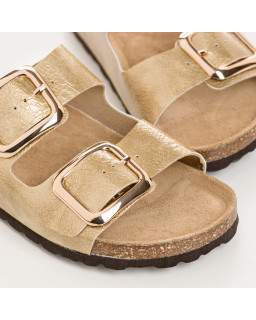 Nida mules in grained varnish leather | ELECTRANCE SUMMER & COMFORT | Reqins