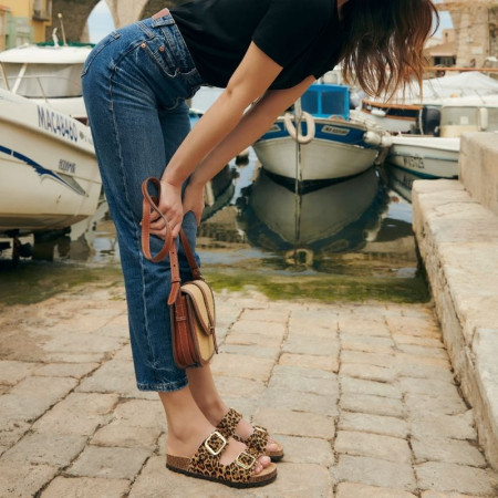 Mules Mercure Léopard | Reqins