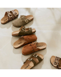 Mules Mercure Léopard | Reqins