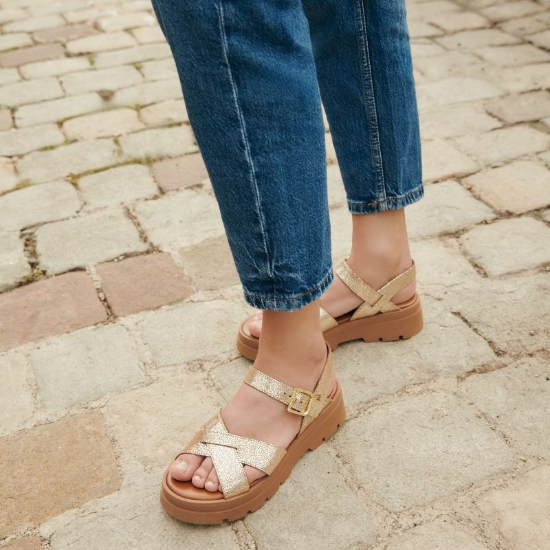 Sandales Louisa crack – Élégance & confort | Reqins