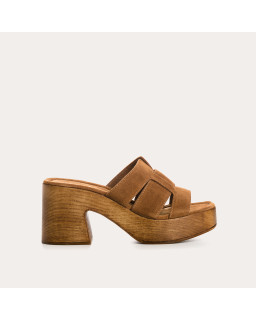 Mules Livia cuir velours - Élégantes et confortables - Reqins